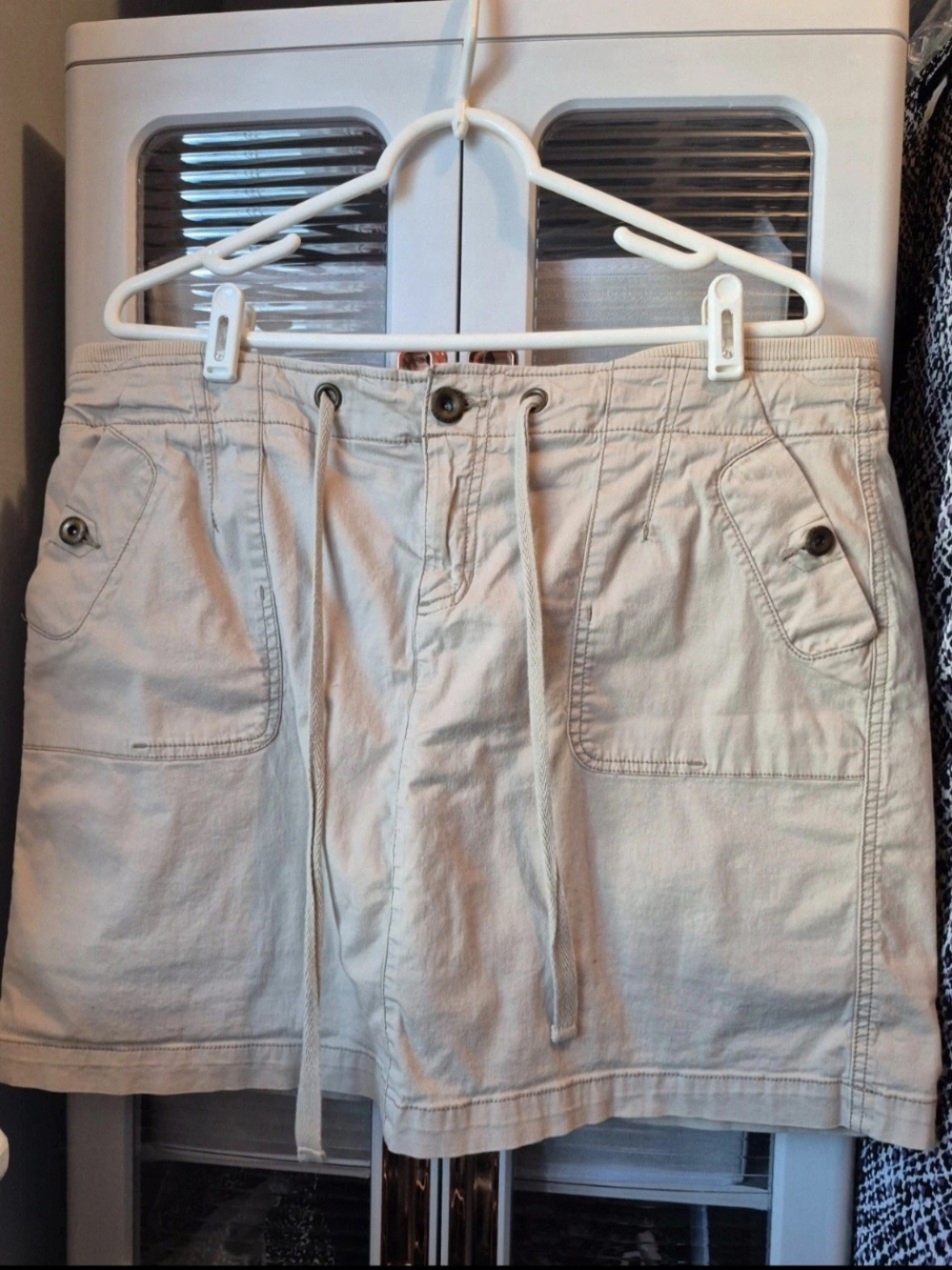 Sonoma Cream Utility Drawstring Skorts